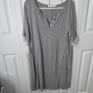 Women's Gray Pajama Tunic